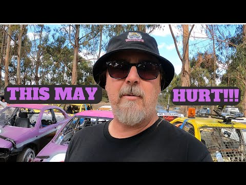 Aussie Garage Get Slammed in Demo Derby at Mount Barker Speedway