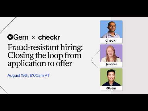 Fraud-resistant hiring: Closing the loop from application to offer