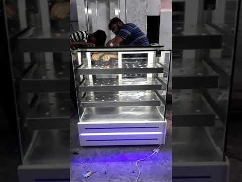 Stainless steel sweet display counter