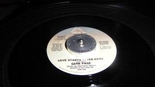 Gene Page Love starts after dark