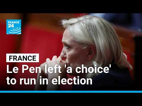Le Pen now 'has a choice' to run in the election or not