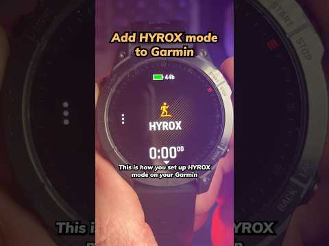 Garmin has HYROX mode now 👀