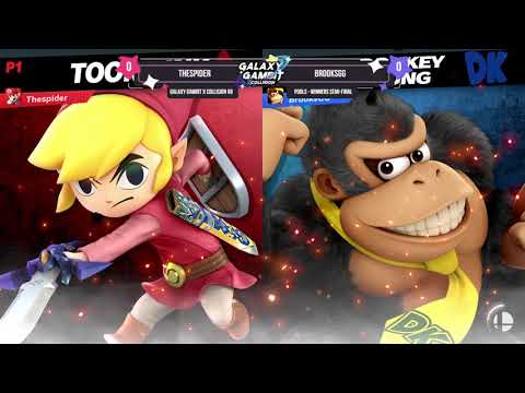 GGxC 8 - Thespider (Toon Link) vs BrooksGG (Donkey Kong, Mario) - Pools - Winners Semi-Final