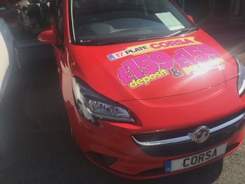 HN17RYC VAUXHALL CORSA ENERGY AC ECOFLEX 5 DOOR HATCHBACK RED PETROL 2017