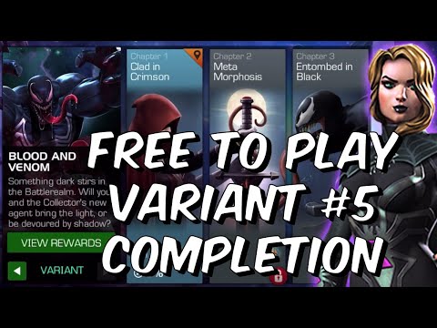 Free To Play Variant #5 Completion! - Blood & Venom /w Claire Voyant - Marvel Contest of Champions