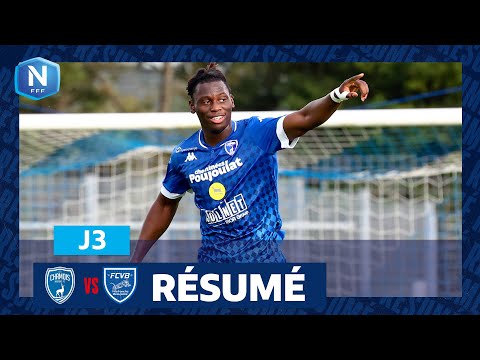 J3 I Chamois Niortais - FC Villefranche B. (1-1), le résumé I National FFF 2023-2024