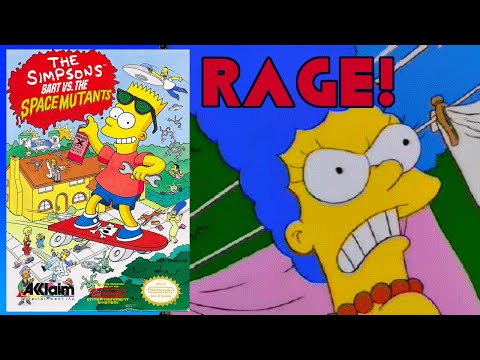 Mike Matei Rage Compilation - Bart Vs. The Space Mutants (NES)