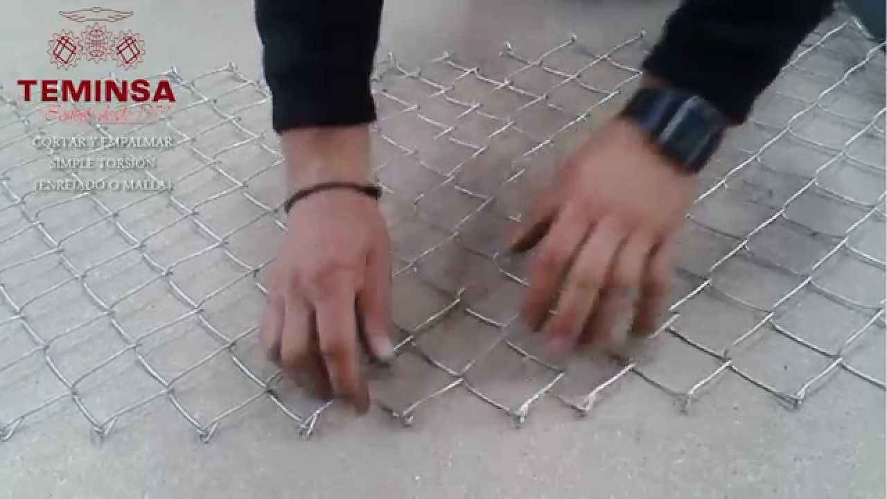 ¿Cómo cortar y empalmar enrejado simple torsión