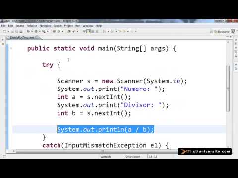 Universidade XTI   JAVA   053   Exception, try, catch e finally