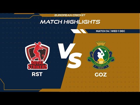 Match 34 - RST vs GOZ | Highlights | FanCode ECS Malta Encore Day 9 | Malta 2021 | ECS21.906