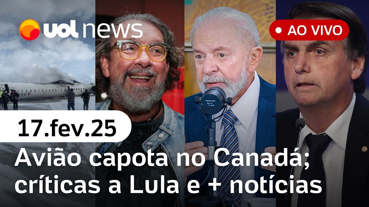 Avião capota no Canadá; Lula culpa ICMS por gasolina cara e defesa de Bolsonaro rachada | UOL News