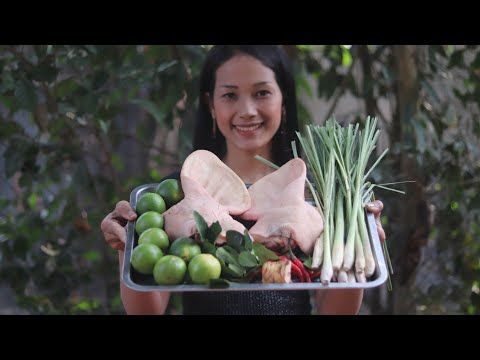 How To Cook Pork Ear Pickle Recipe/Cambodian Food - I Am Thyda Cooking