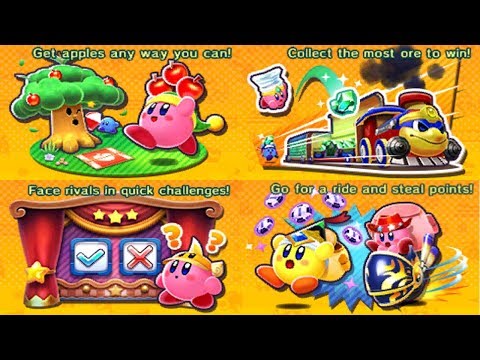 Kirby Battle Royale - All Minigames