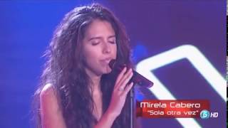 Mirela Cabero increible En la voz España balada  Sola otra vez