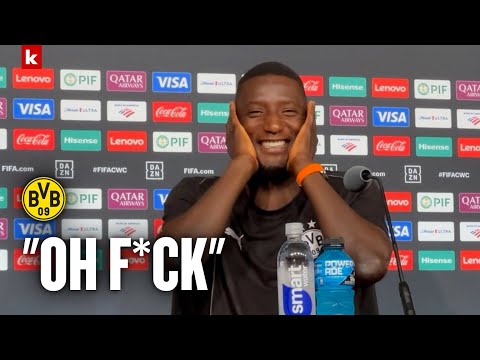 Video Thumbnail: Guirassy erfährt auf der PK von Bellingham-Sperre | BVB - Real Madrid
