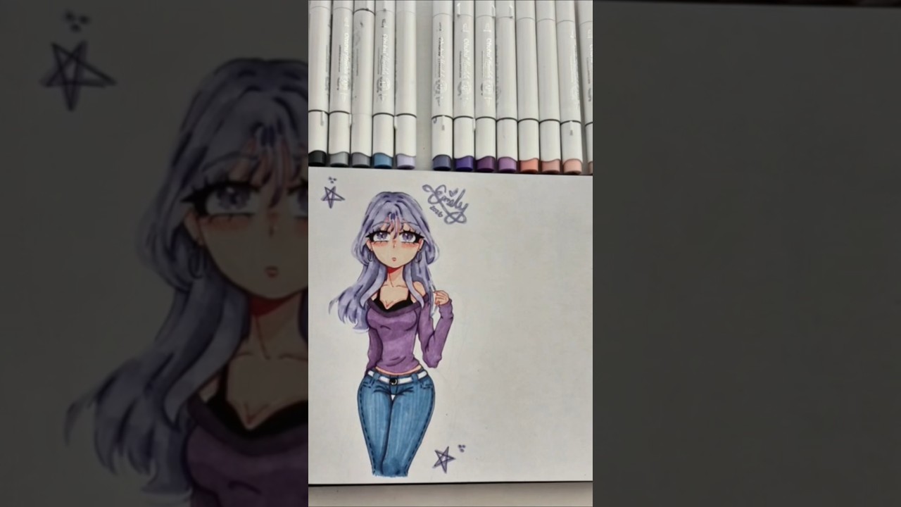 Color with me💜!!! #drawing #art #articy #anime #drawholic #archistic #sketchbook #arty #viralshort