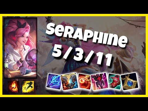 Seraphine vs Twitch BR Challenger SUPPORT (5/3/11) Gameplay Replay - Patch 10.24