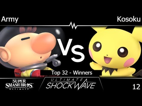 USW 12 - VLR | Army (Olimar) vs Kosoku (Pichu) Top 32 - Winners - SSBU