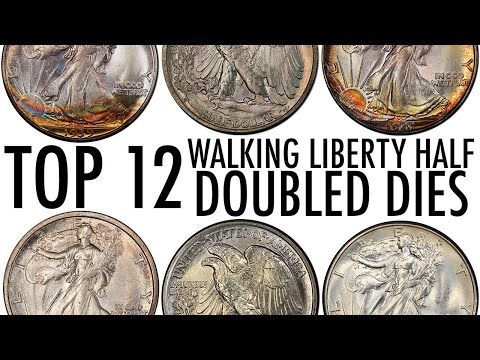Top 12 Doubled Die Walking Liberty Half Dollars - Photos & Values - Full PCGS / NGC DDOs List