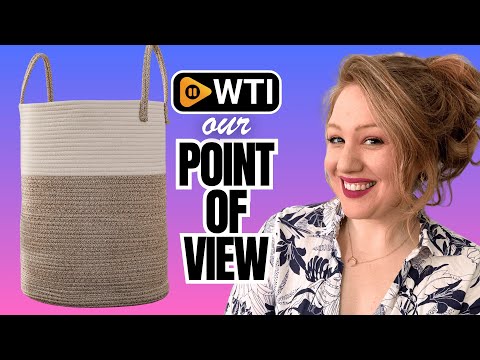 Large Woven Laundry Basket Hamper - WTI product video review