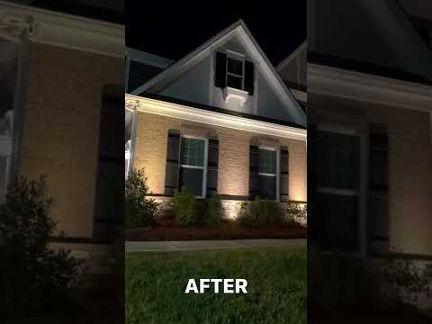Landscape Lighting: Before vs After