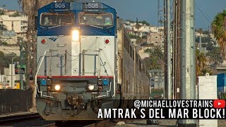 Download lagu 4K - Amtrak's 2018 Del Mar Block on the Pacific Surfliner - 10 Car Amtrak Trains mp3