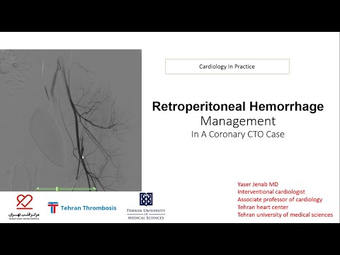 Retroperitoneal hemorrhage management after coronary CTO procedure