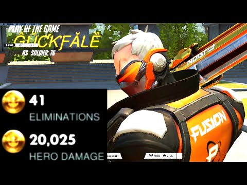 Best Soldier 76 in the World - GALE! 41 elims! POTG! [ Overwatch Season 26 Top 500 ]