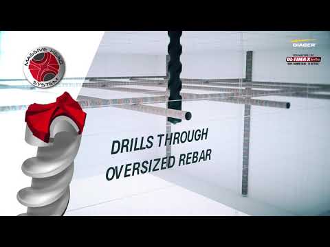 Diager hammer drill bit sds max Ultimax 646 drills all concrete rebars