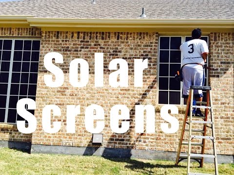 2nd YouTube video about what are solar screens
