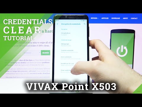 How to Clear Credentials on VIVAX Point X503 - Delete All Certificates