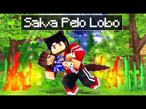 MIIKA FOI SALVA PELO LOBO ALPHA no Minecraft ◂Miika▸