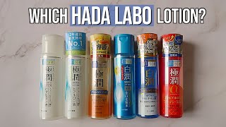 GUIDE TO HADA LABO LOTIONS 💧 How to choose the BEST Hada Labo Lotion for you Skin Type!