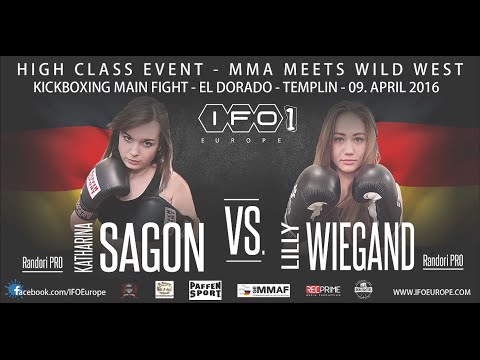 IRON FIGHTERS O.1 - KICKBOXING - KATHARINA SAGON VS. LILLY WIEGAND - MMA MEETS WILD WEST