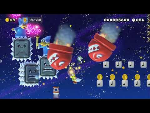 (半自動→+Y)アスレチック/KEEP RUN[Hold🡒+Y] by かおレンジャー - Super Mario Maker 2 - No Commentary 1by