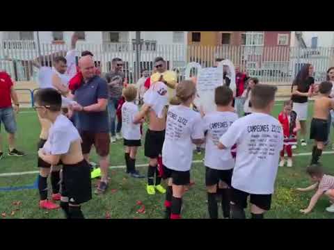 BENJAMÍN 3ª celebración titulo campeón Liga 21/22