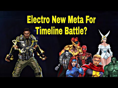 Electro Timeline Battle Guide With Transcend And Uniform - Marvel Future Fight