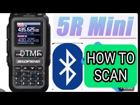 Baofeng Mini UV-5R  How to Scan & Set DTMF