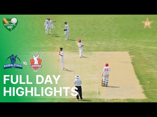 Full Day Highlights | Rawalpindi Region vs Lahore Blues | National Under-17 Cup | Day 01 | MZD1V