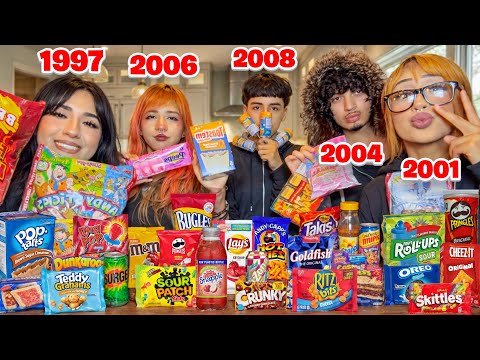 TRYING EACH OTHERS FAVORITE CHILDHOOD SNACKS