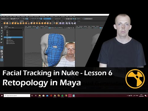 Facial Tracking in Nuke and Maya | Lesson 6 | Retopoligising our mesh in Maya
