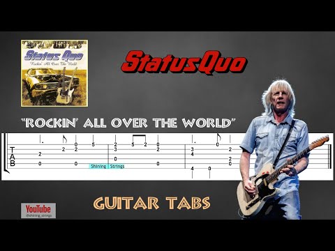 STATUS QUO - Rockin All Over The World - Guitar Tab | Lesson | Cover | Tutorial |