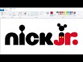 How To Draw A Nick Jr Logo In Disney Junior Style Using MS Paint How To Draw On Your Computer