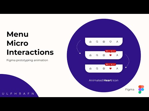Menu Micro Interactions in Figma |  Figma Prototyping Animation