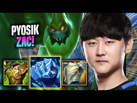PYOSIK IS A GOD WITH ZAC! - DRX Pyosik Plays Zac JUNGLE vs Ivern! | Season 2022