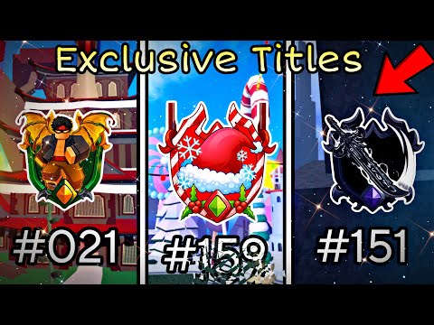 How to Get EVERY EXCLUSIVE TITLE in Blox Fruits! 🔥✨