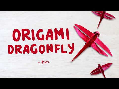Easy Origami Dragonfly: How to fold an Origami Dragonfly