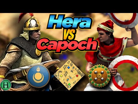 Mongols vs Gurjaras | 1v1 Arabia | vs Capoch | AoE2