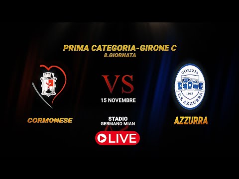 LIVE 1.CATEGORIA-8.giornata CORMONESE-AZZURRA 1:2