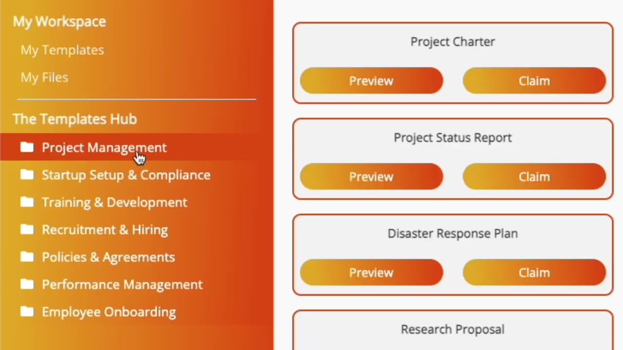Templates Hub Workspace Walkthrough | How to Use Your Template Library